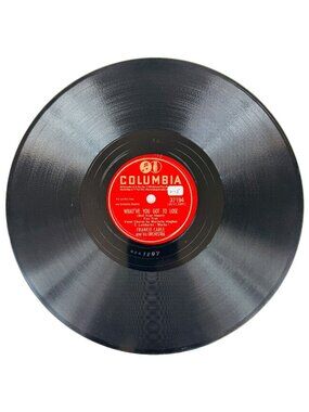 1940s Frankie Carle Easy Pickins 78 RPM Shellac Columbia 37194 VG+